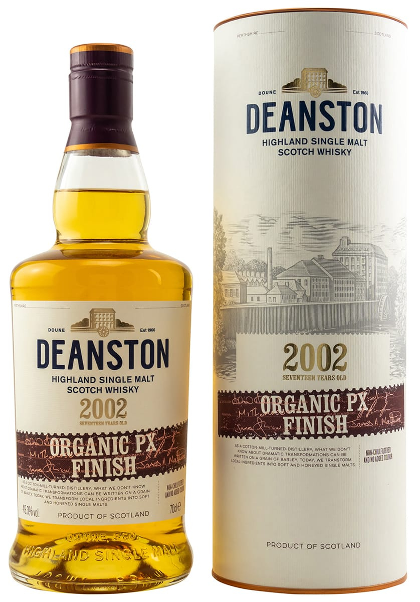 Deanston 2002 - 17 years old - Organic PX Cask, 0,7l, 49,3%