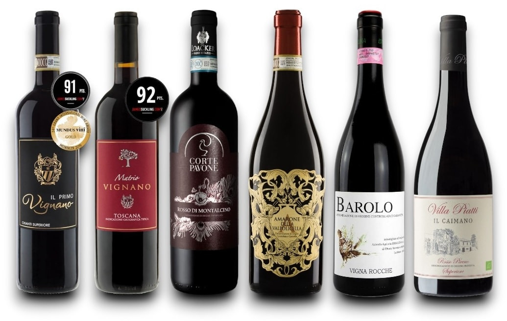 Best Of Italy - Probierpaket Premium BioWeine 6er
