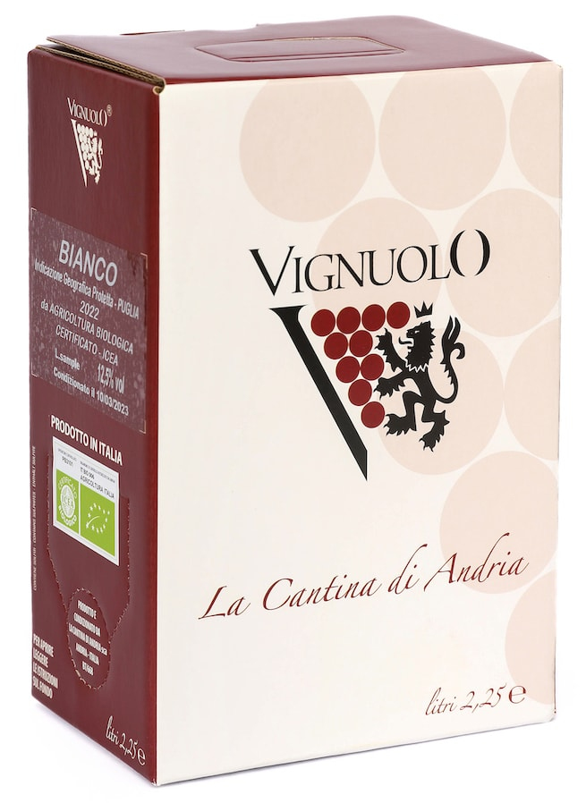 Vignuolo,  Bianco Chardonnay 2,25 Liter BiB (Zapfbox), Jg. 2022