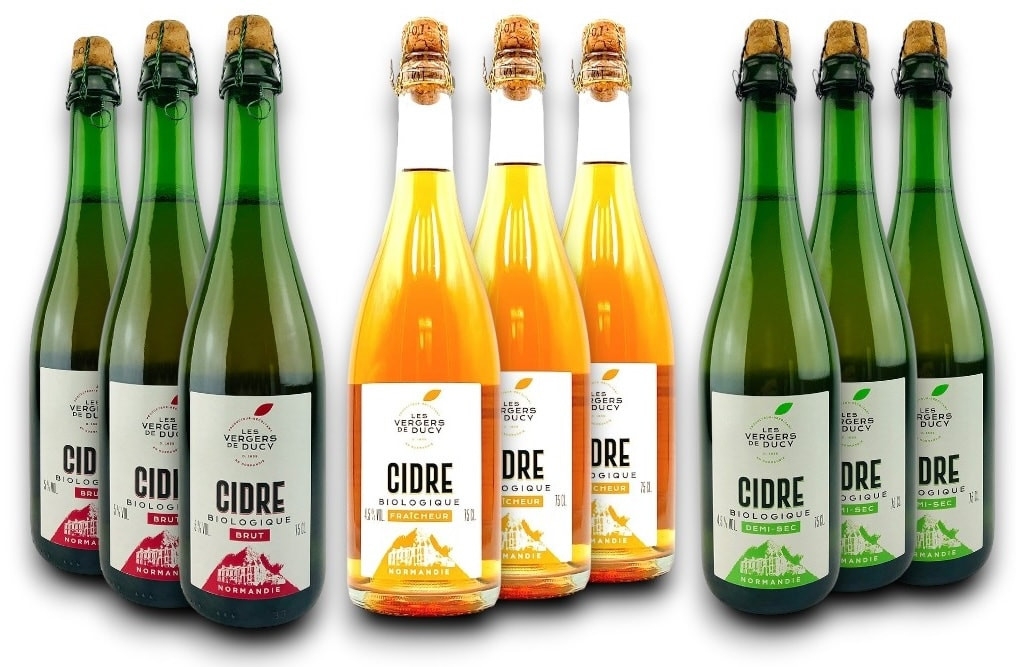 Probierpaket Bio-Cidre von der Domaine de La Flaguerie (9 x 0,75l)