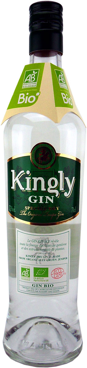 Distillerie Janot,  Dry Gin Kingly, 0,7l, 37,5% 