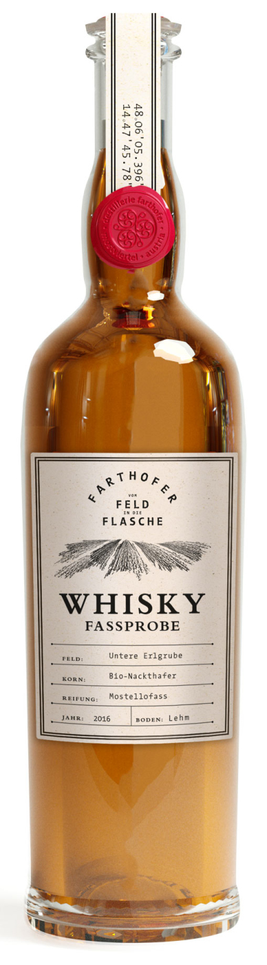 Edeldestillerie Mag. Josef Farthofer,  Whisky Single Malt Nackthafer 2016, 0,5l 44,6% 