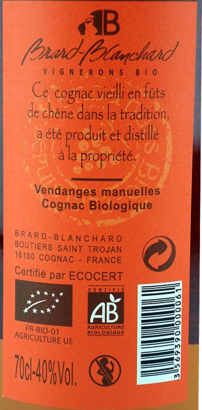 Brard Blanchard,  Cognac VSOP, 40%, 0,7l 