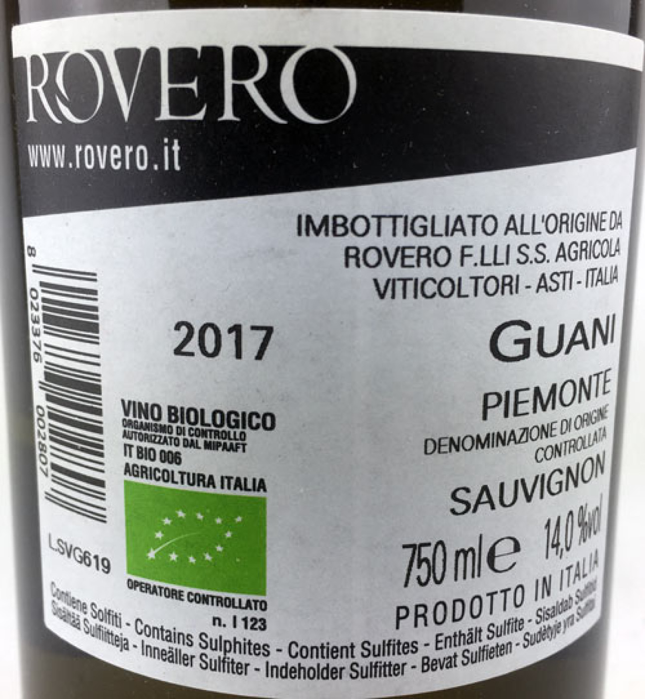 Rovero,  Guani Sauvignon (Barrique) 2017