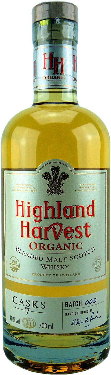 Organic Spirits Co. Ltd. ,  Highland Harvest Organic Scotch Whisky, 0,7l, 40% 