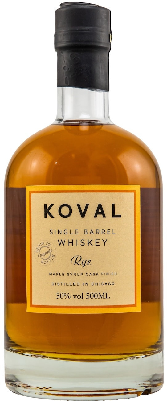 Koval Rye Whiskey - Maple Syrup Cask Finish (Bio-Whiskey), 50%, 0,5l