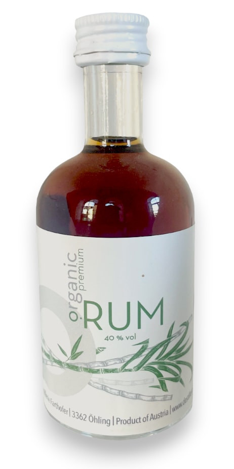 Organic Premium Rum, 50ml, 40%