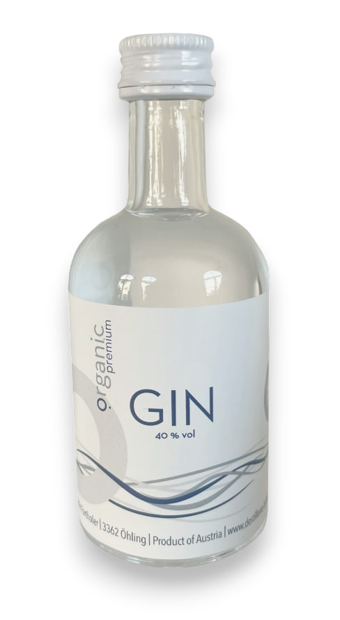 Premium O-Gin MINIATUR (Weltbester Bio-Gin), 50ml, 40%