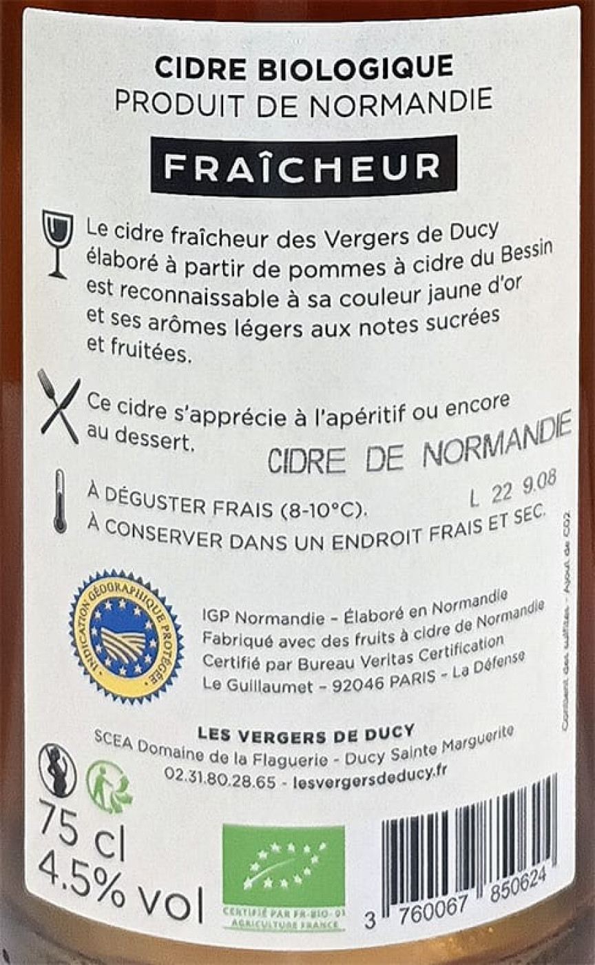 Domaine de La Flaguerie,  Premium Bio-Cidre Fraîcheur Normandie 