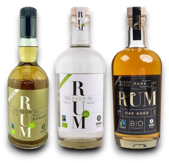 Probierpaket Oxfam Montillo Fairtrade Premium Rum (3 x 0,7, 35%)