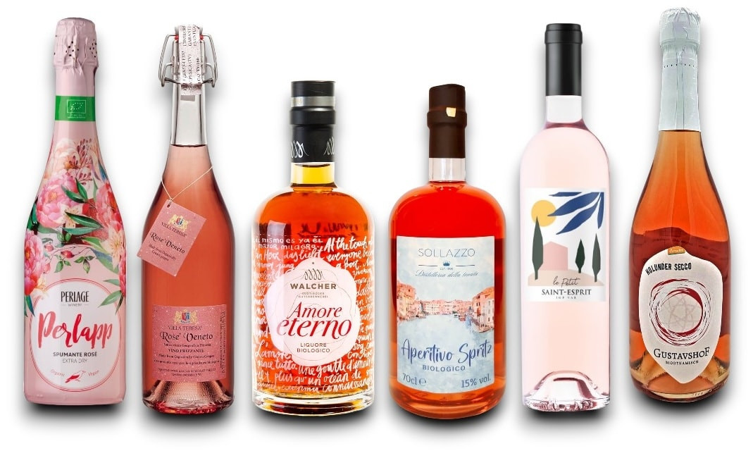 Rosa Traum Bio Paket (4 x 0,75l, 1 x 0,5l und 1 x 0,7l)