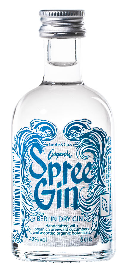 SPREE GIN - Berlin Dry Gin - MINIATUR, 42%, 0,05l