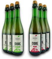 Domaine de La Flaguerie,  Probierpaket Bio-Cidre von der Domaine de La Flaguerie Version 2 (6 x 0,75l) 