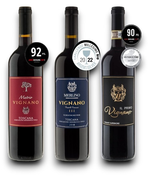 Vignano Supertoskaner Probierpaket bio 3er