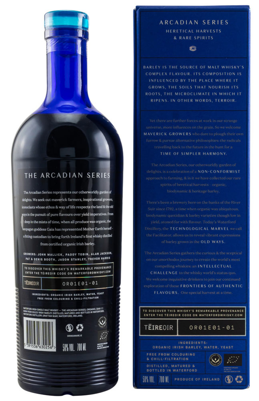  Waterford Irish Single Malt Whisky The Arcadian Organic: Gaia 1.1, 0,7l, 50% 